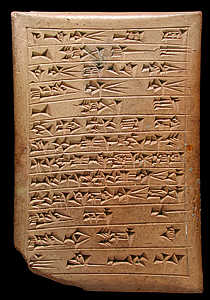 Cuneiform writing