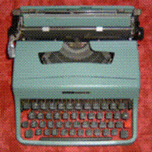 Mquina de escribir con caracteres rabes