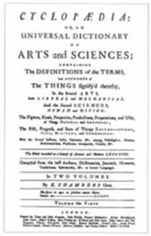 Portada de la "Cyclopaedia" de Ephraim Chambers (1728)