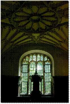 The meeting room behind the Divinity school at the Bodleian Library