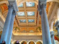 Image:Library of Congress ceiling columns Washington DC.jpg
