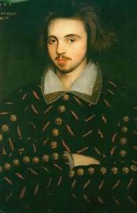 Un retrato annimo de Christopher Marlowe.