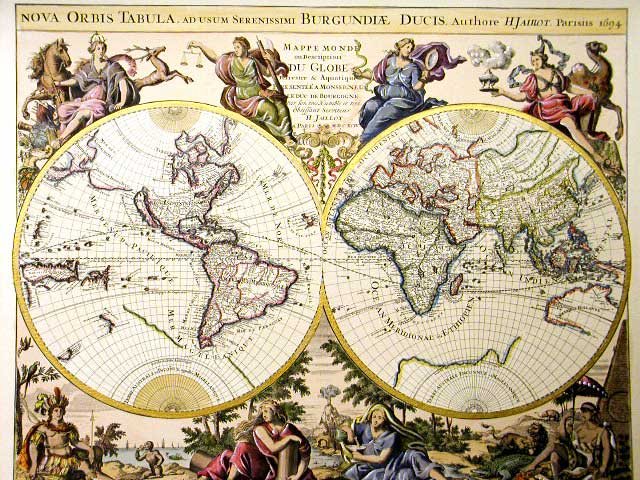 CUADRO MAPA MUNDI GLOBAL TERRESTRE MURAL GRANDE CLASICO Descripción