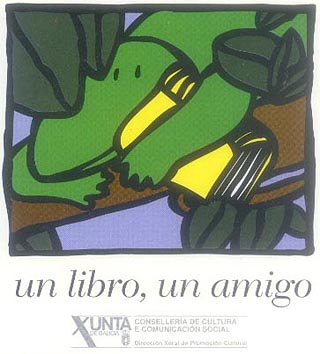 Sticker "Un libro, un amigo"